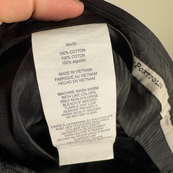 Perry Ellis Portfolio Non Iron Straight Workwear Pants US Men's 38x32 - Picture 6 of 8